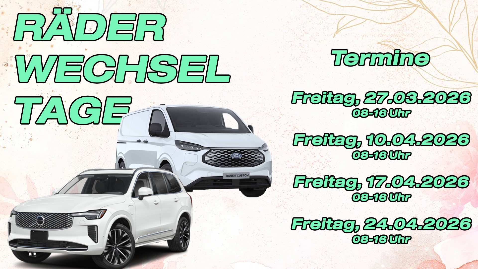 Räderwechseltage 2026